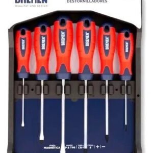 DESTORNILLADOR Mango GOMA en JUEGO (6 Pzs) (PH + PL) BREMEN®