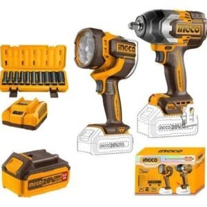 KIT IMPACTO 850 -LINTERNON -JGO TUBO LARGO-2 BAT 5 AMP-CARGADOR RAPIDO