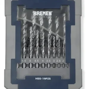 MECHA HSS (Acero Rápido) Juego x 19Pzs
