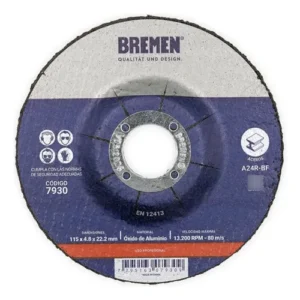 DISCO DE DESBASTE BREMEN® 4-1/2" (115 x 4.8 x 22,23mm) [10 unid]