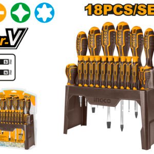 JUEGO DESTORNILLADORES 18 PIEZAS