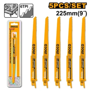 JUEGO 5 PIEZAS HOJAS PARA SIERRA SABLE MADERA C CLAVOS