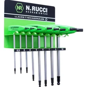 Juego de llaves T Hexagonal mm