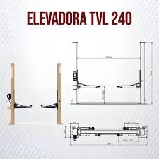 Elevador de Autos de 2 Columnas 4 Toneladas Thinkcar (TVL 240)